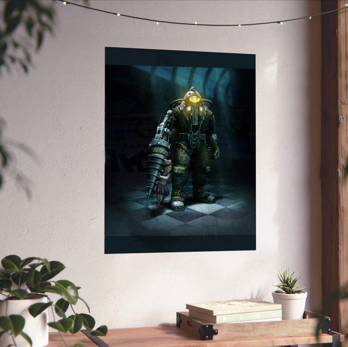 BioShock 2 poster close-up print detail