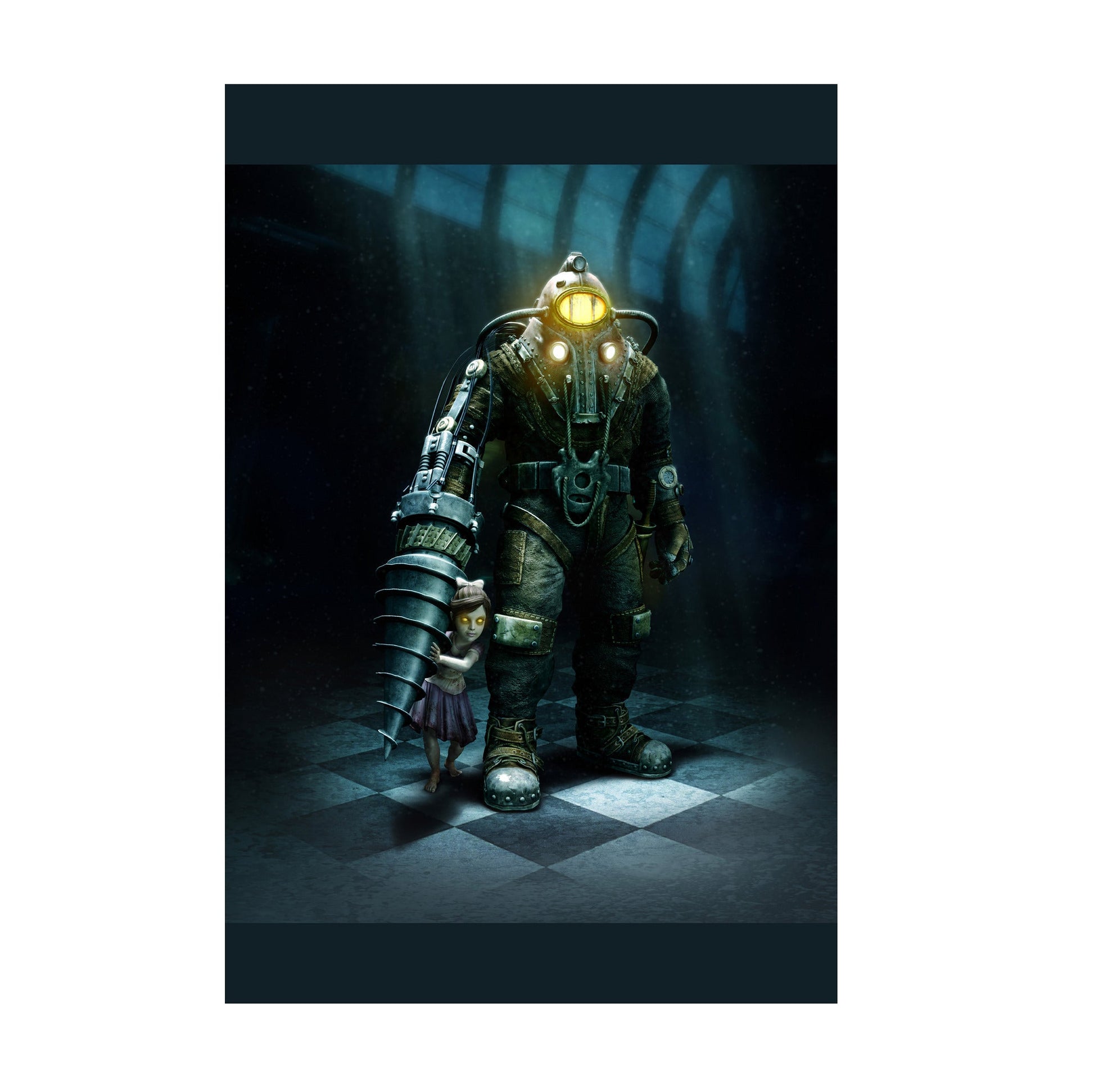 BioShock 2 Big Daddy and Little Sister key art poster