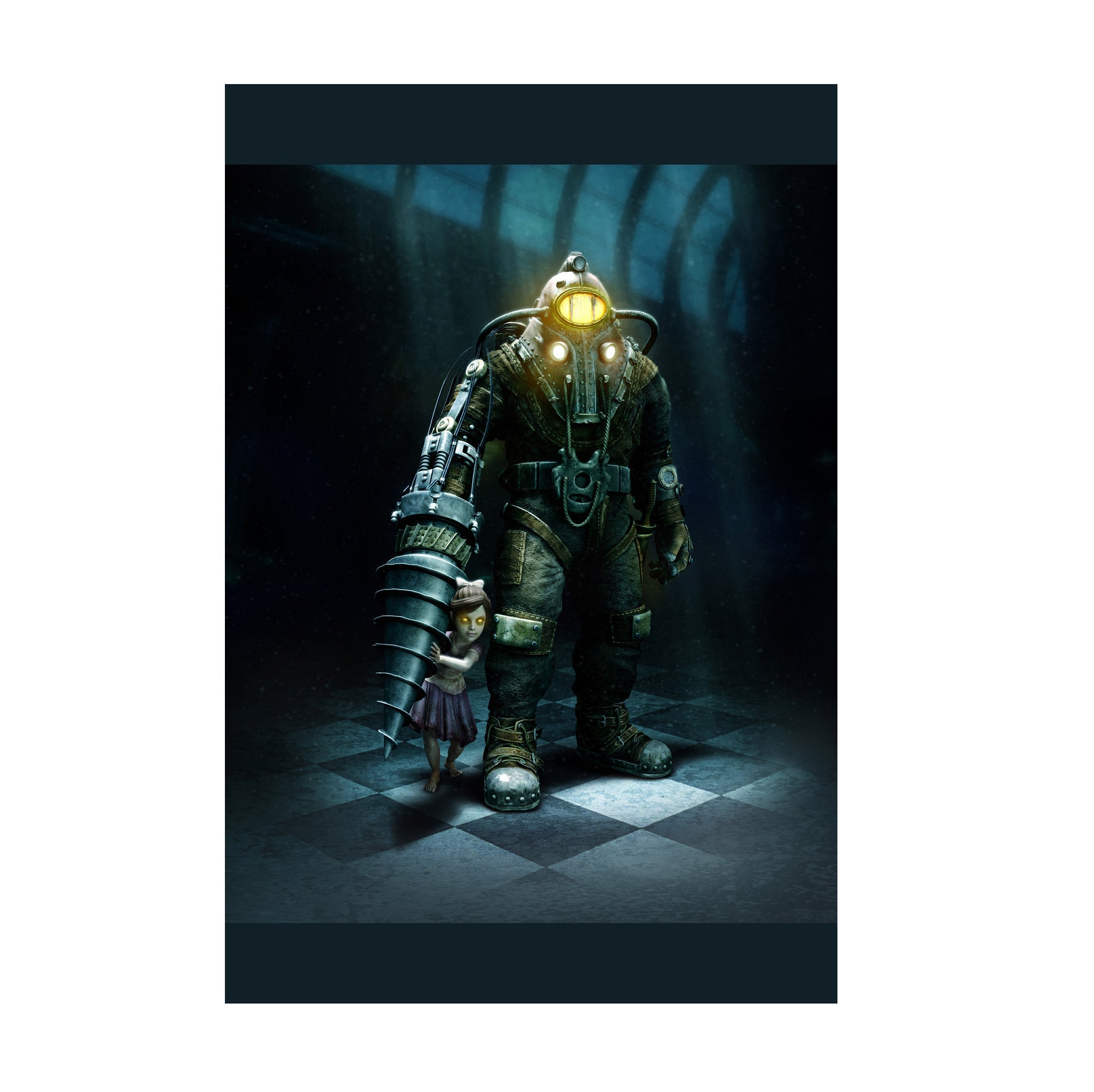 BioShock 2 Big Daddy and Little Sister key art poster