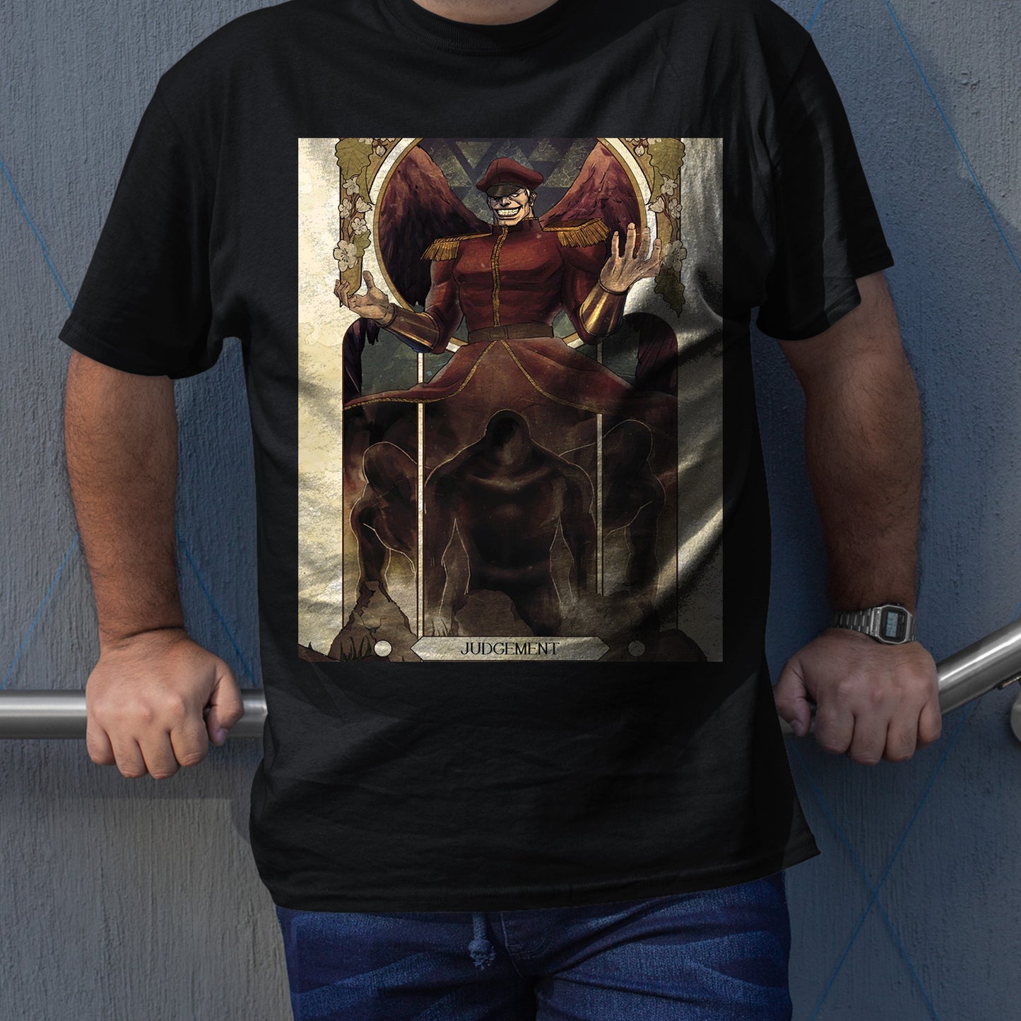 M. Bison Dictator Street Fighter Tarot Card  PremiumUnisex T-shirt