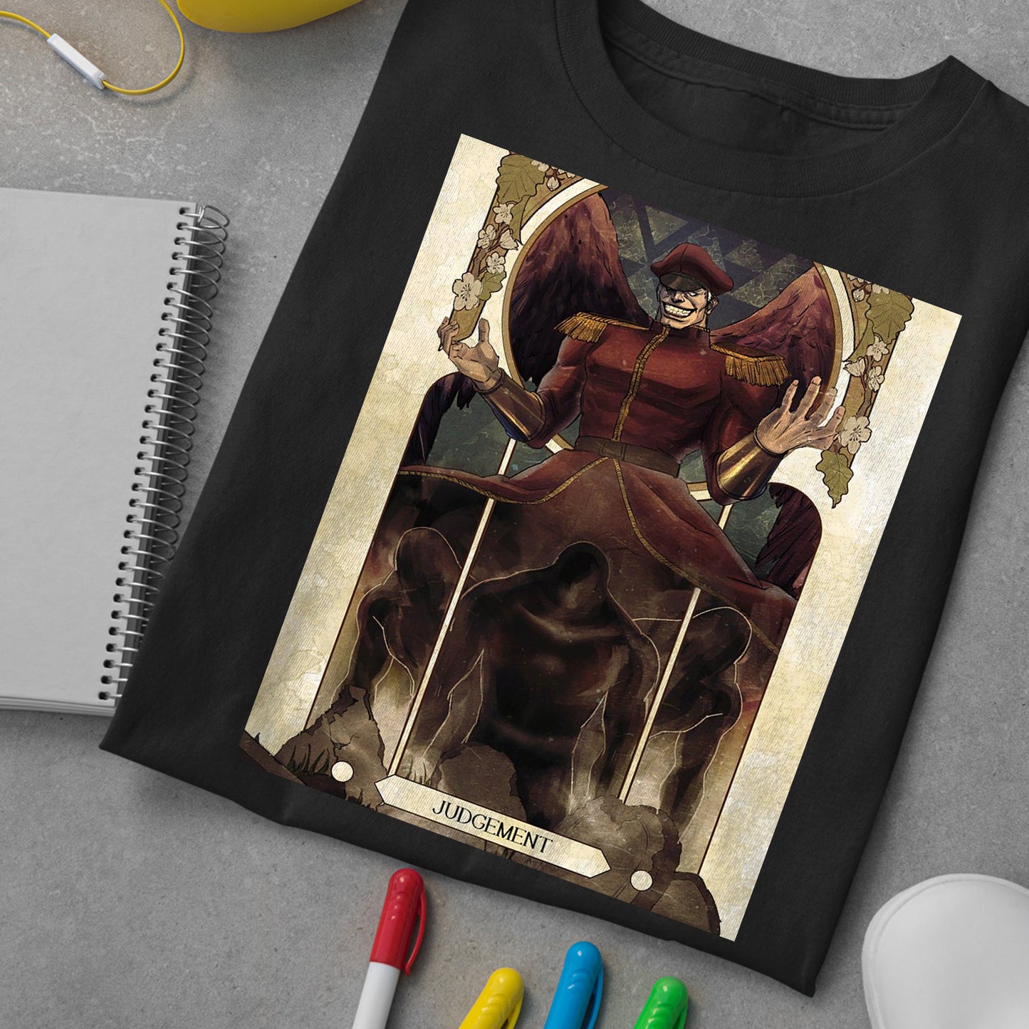 M. Bison Dictator Street Fighter Tarot Card  PremiumUnisex T-shirt