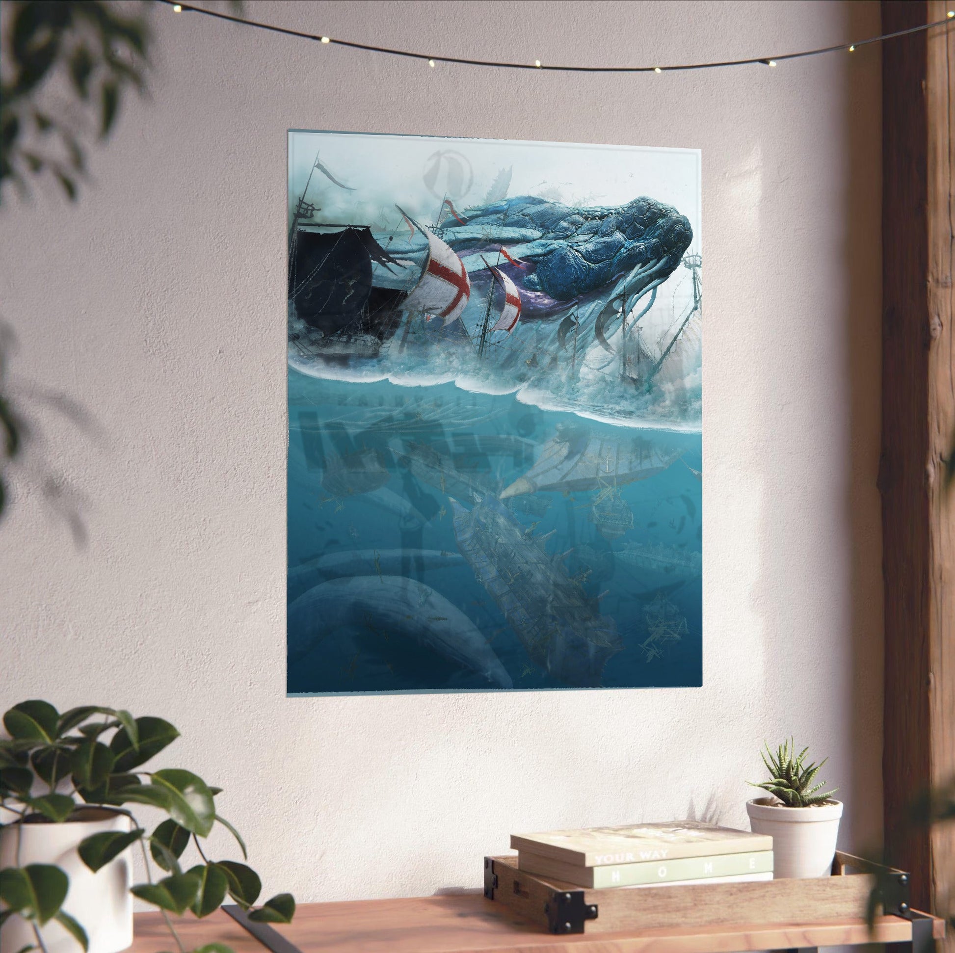 Black Desert Online sea creature poster close-up print detail