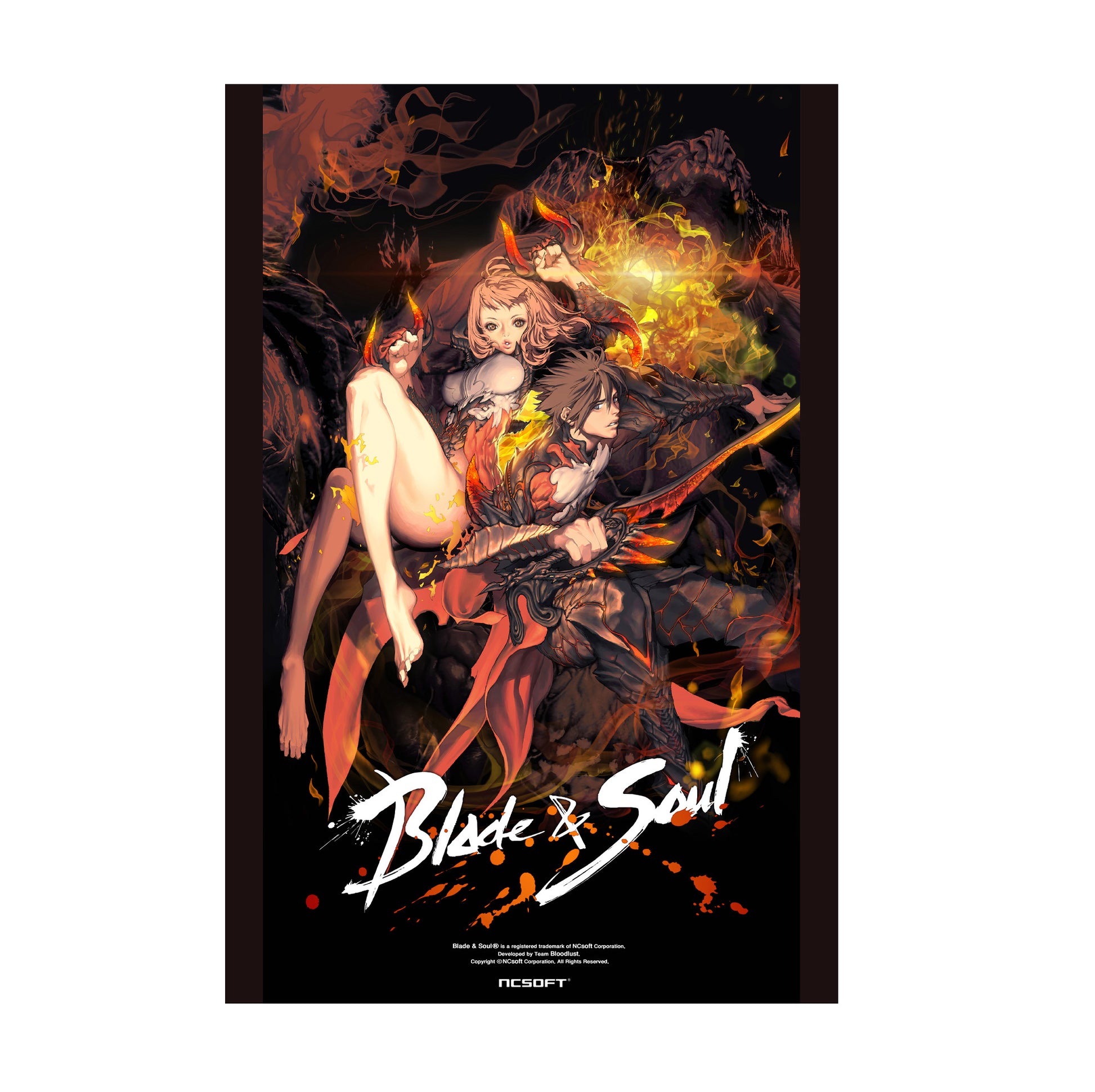Blade & Soul flame promo art poster
