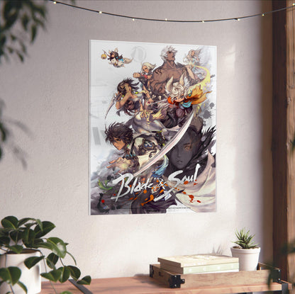 Blade & Soul full cast poster close-up print detail
