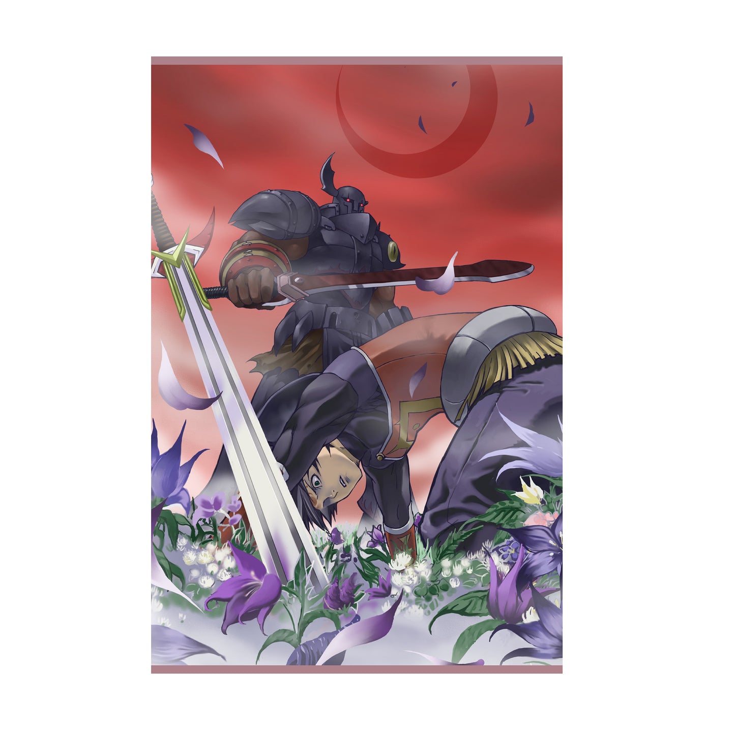 Blade Dancer Lineage of Light poster with the Dread Knight and Lance