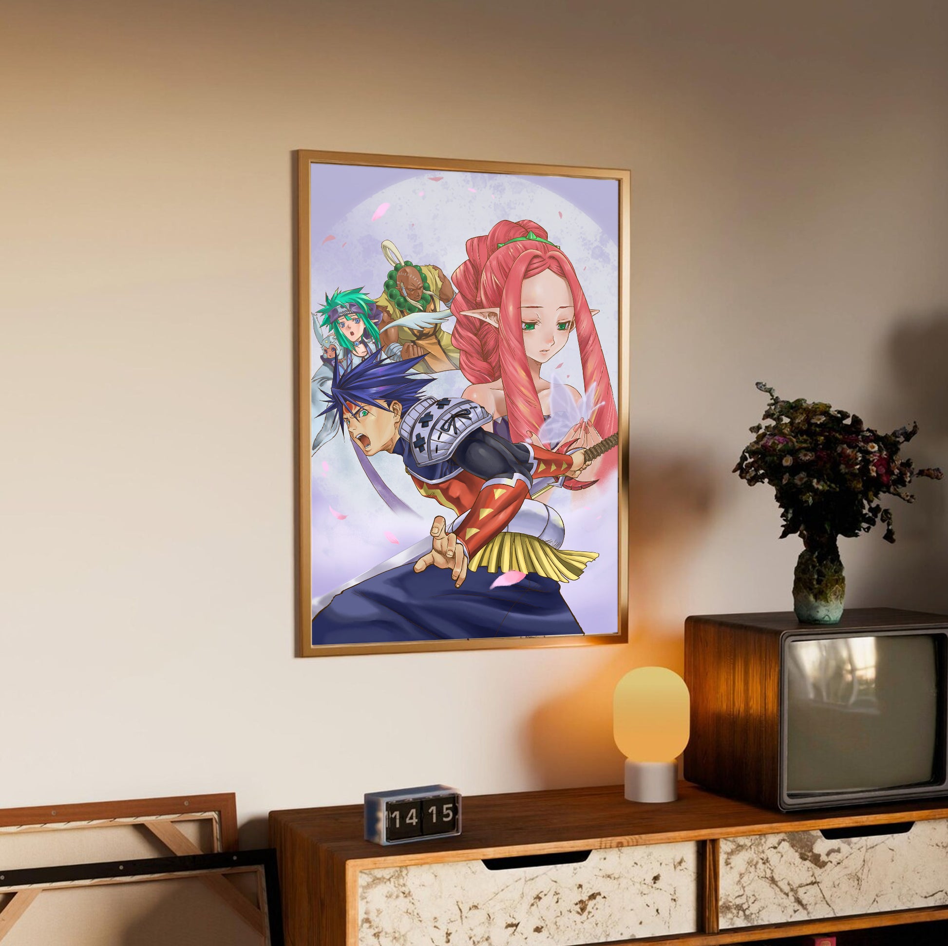 Blade Dancer promo artwork poster styled on a gallery wall