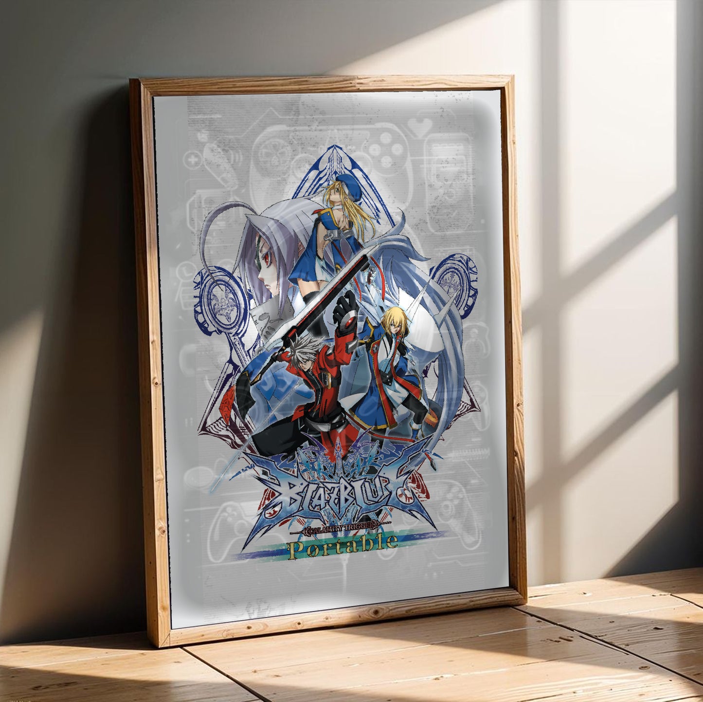 BlazBlue Calamity Trigger Portable poster in a modern interior