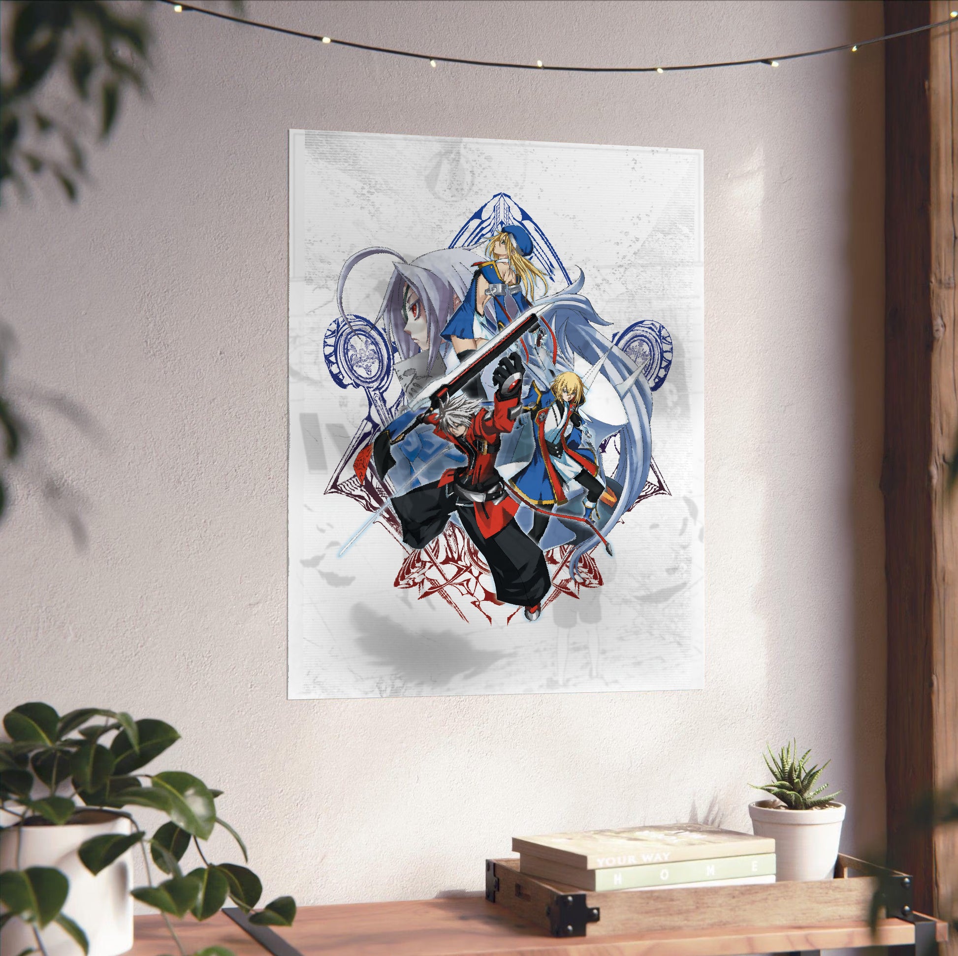 BlazBlue Calamity Trigger Portable cast poster close-up print detail