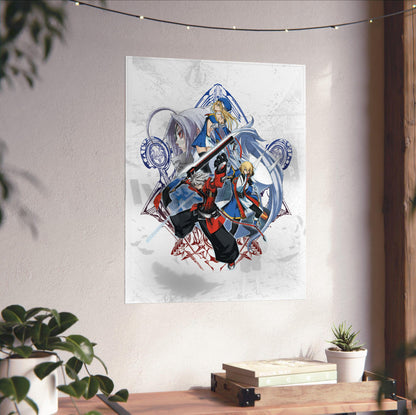 BlazBlue Calamity Trigger Portable cast poster close-up print detail