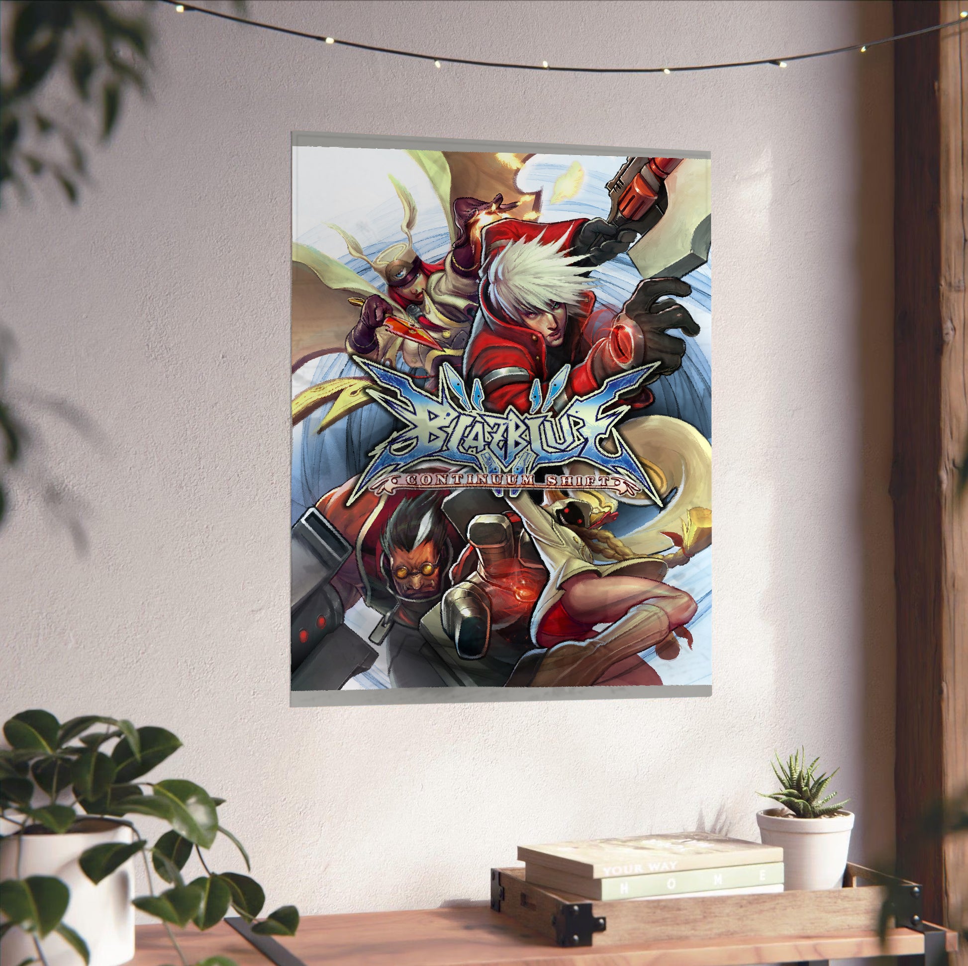 BlazBlue Continuum Shift poster close-up print detail
