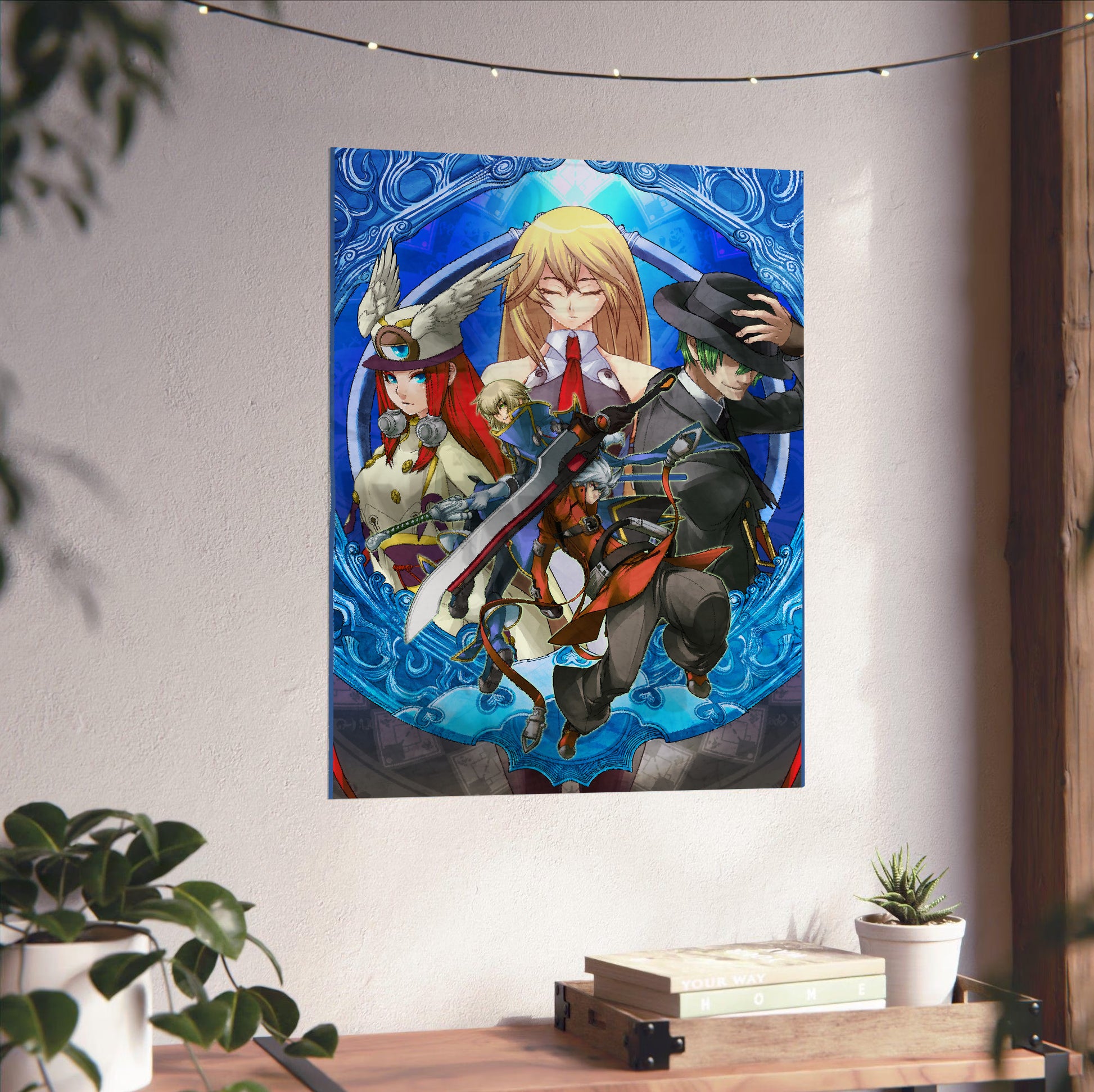BlazBlue Continuum Shift promo art poster close-up print detail