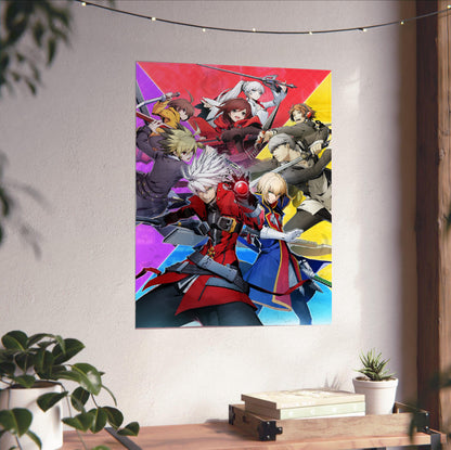 BlazBlue Cross Tag Battle key art poster close-up print detail