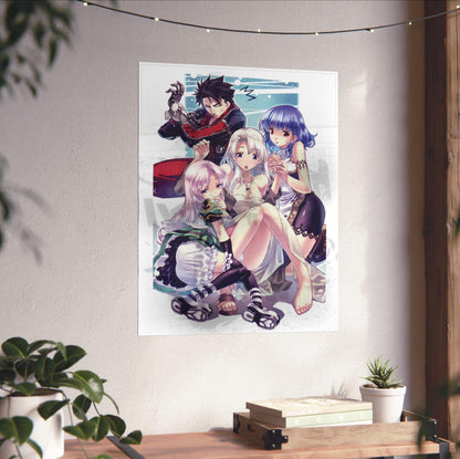 Blazing Souls illustration poster close-up print detail
