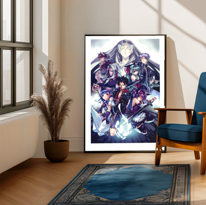 Blazing Souls key art poster on a living room wall