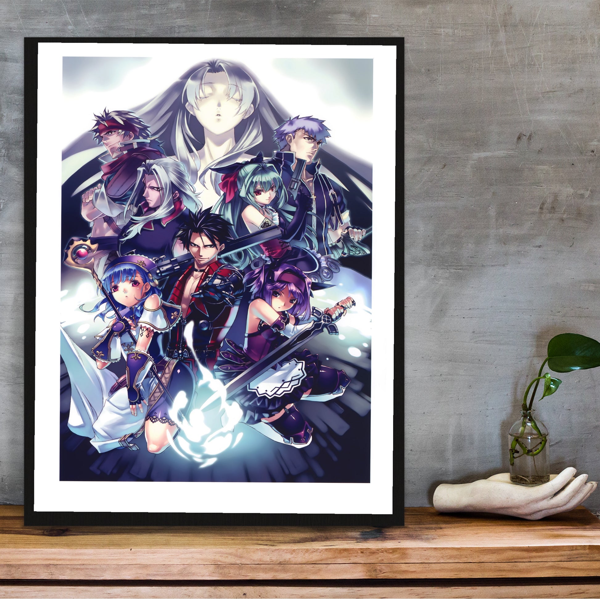 Blazing Souls key art poster hung above a desk