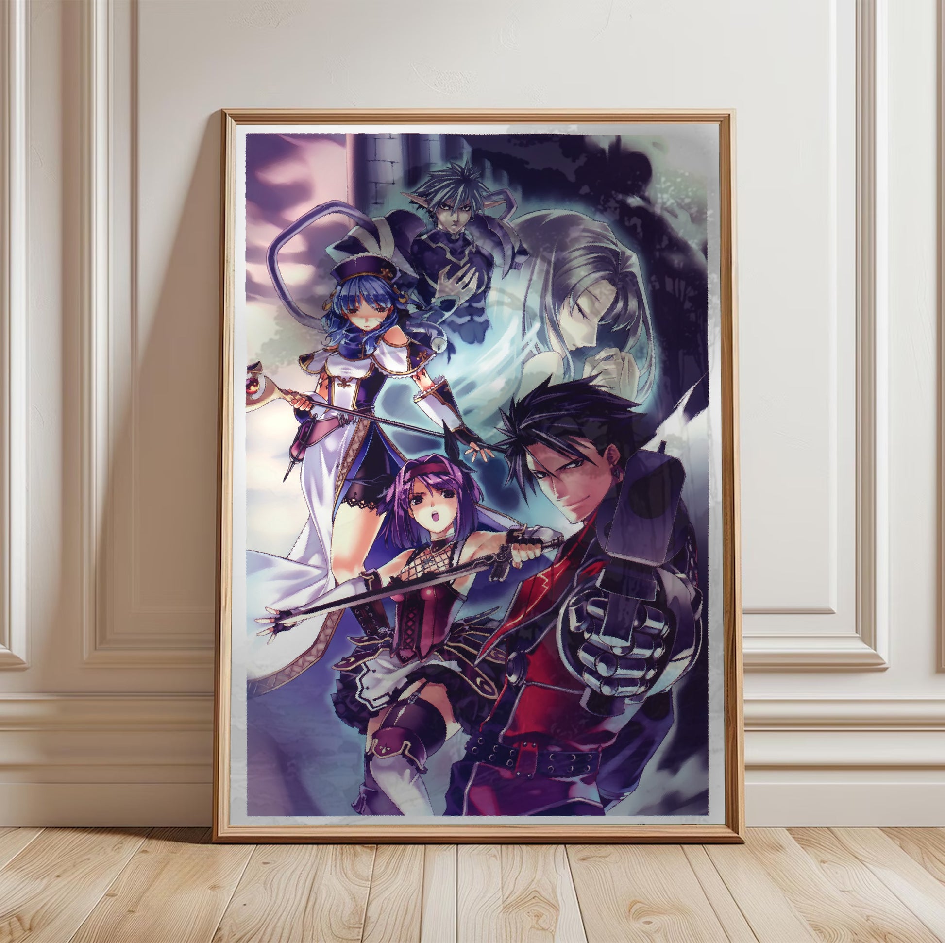 Blazing Souls Accelate poster in a framed room setting