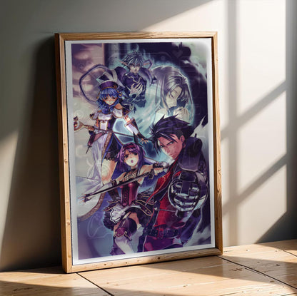 Blazing Souls Accelate poster in a modern interior