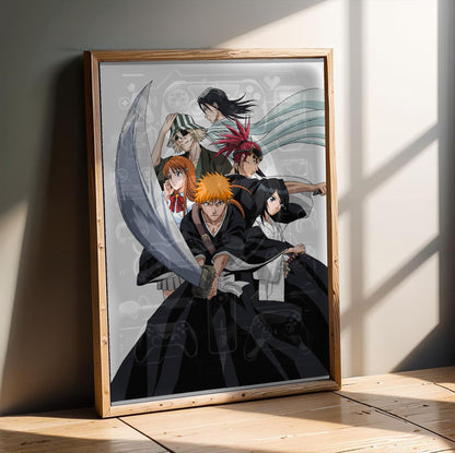 Bleach Shattered Blade poster in a modern interior
