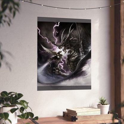 Blood of Bahamut poster close-up print detail