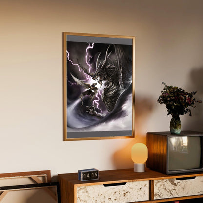 Blood of Bahamut poster styled on a gallery wall
