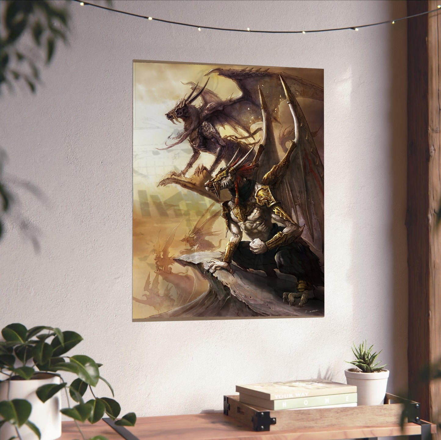Blood of Bahamut poster close-up print detail