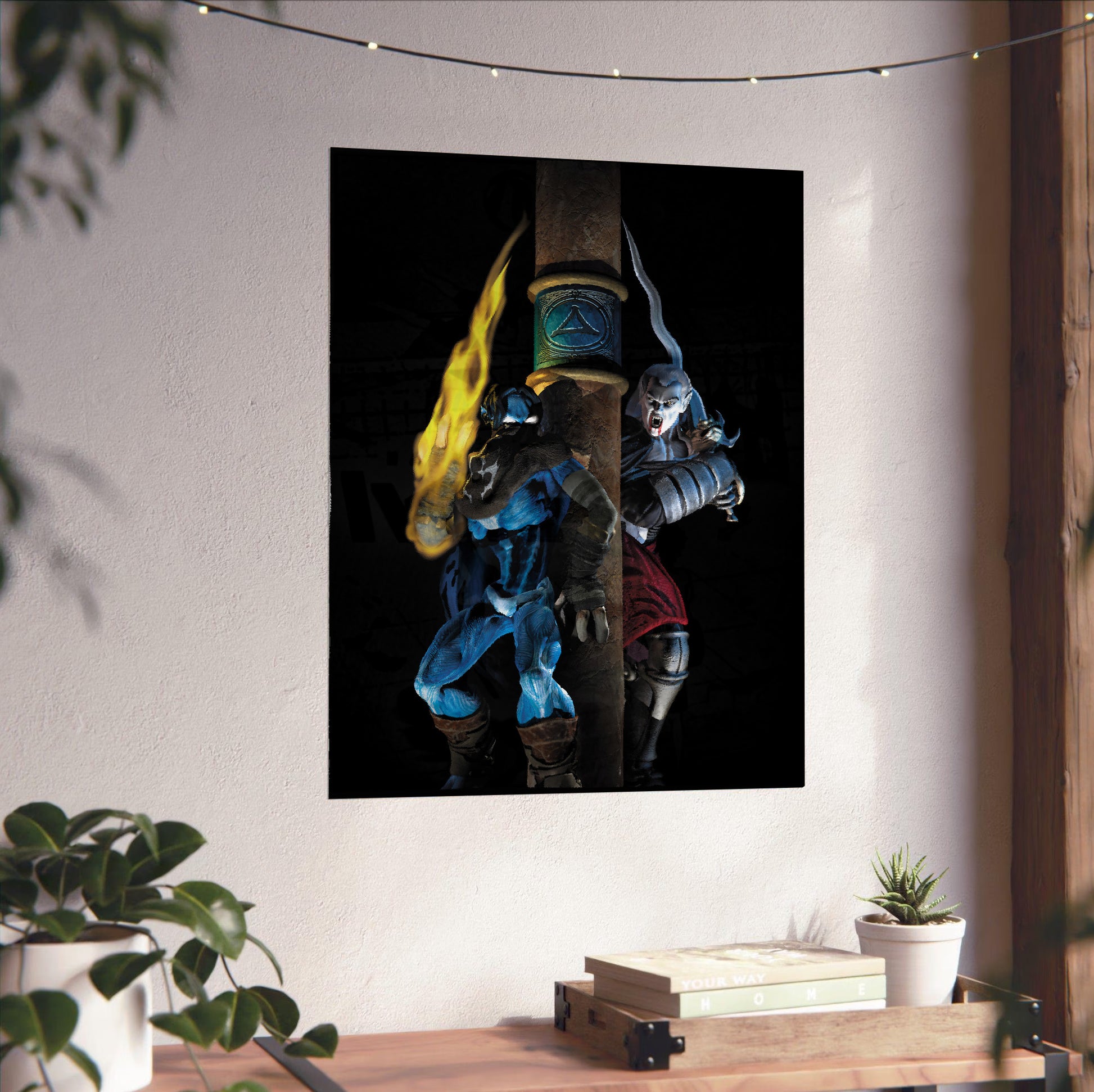 Legacy of Kain Kain and Raziel poster close-up print detail