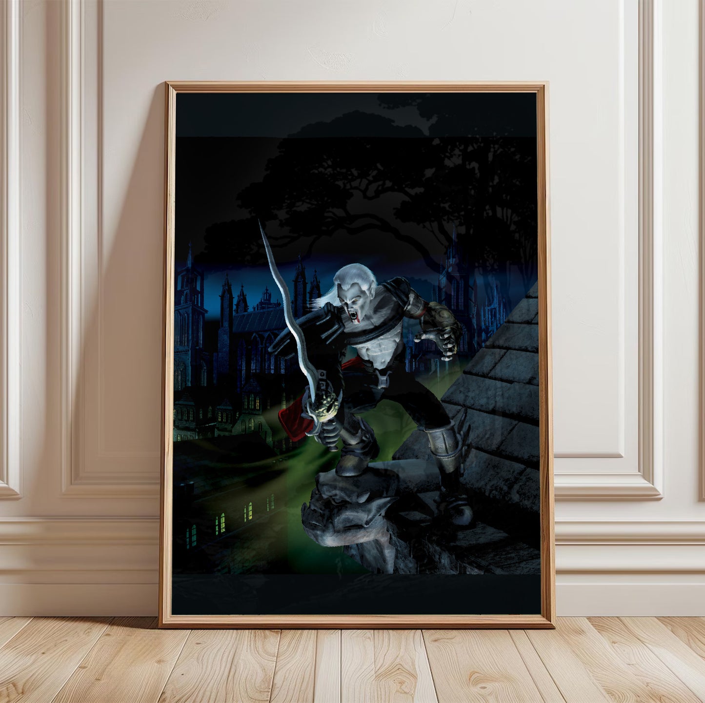 Blood Omen 2 Kain poster in a framed room setting