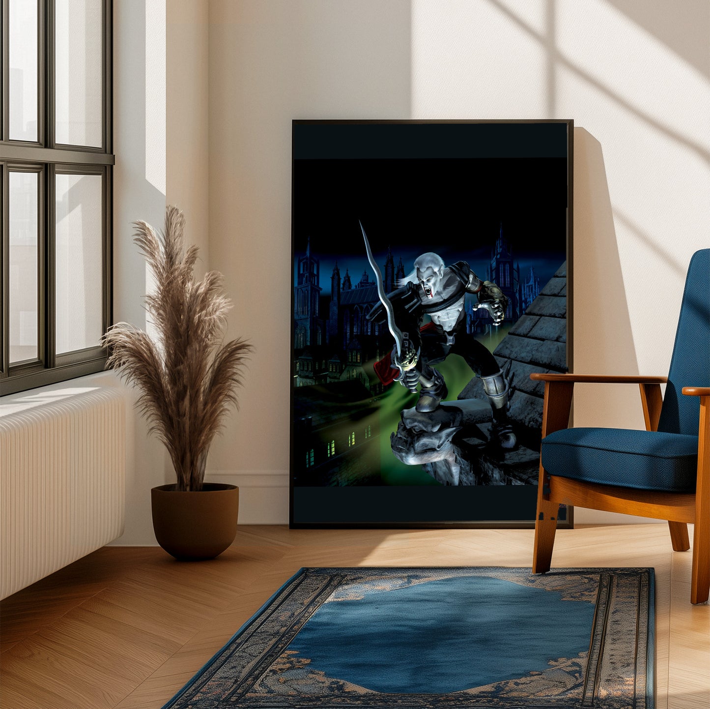 Blood Omen 2 Kain poster on a living room wall