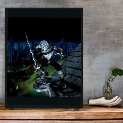 Blood Omen 2 Kain poster hung above a desk