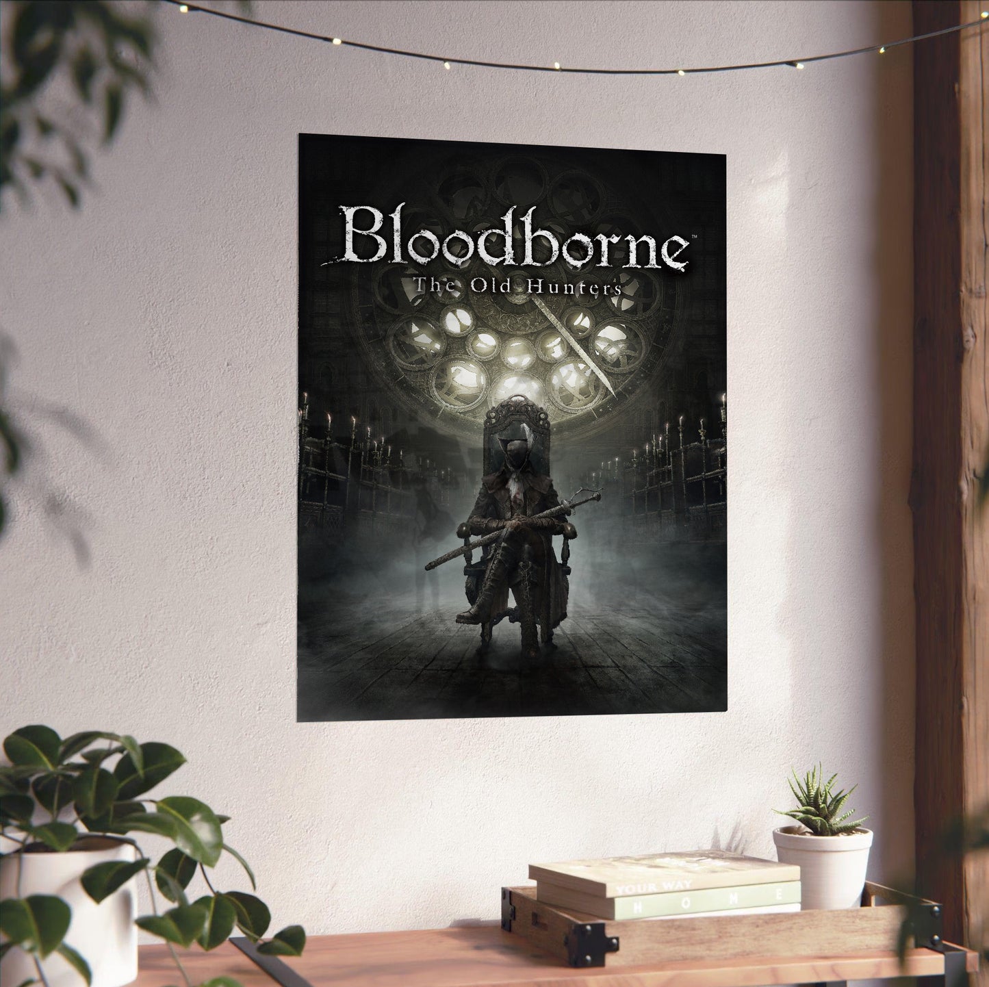 Bloodborne The Old Hunters poster close-up print detail