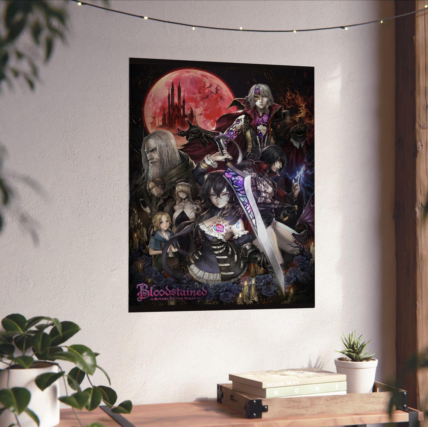 Bloodstained Ritual of the Night key art poster close-up print detail