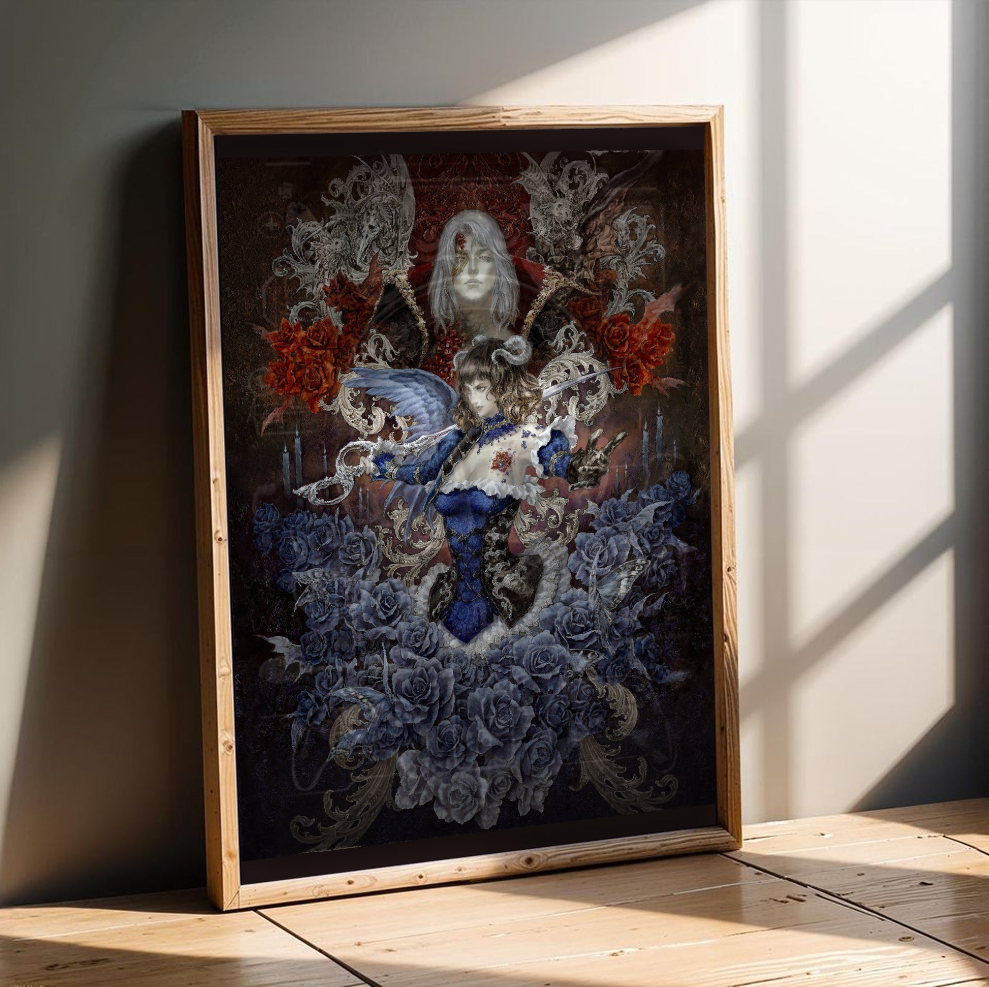 Bloodstained Miriam by Ayami Kojima poster in a modern interior