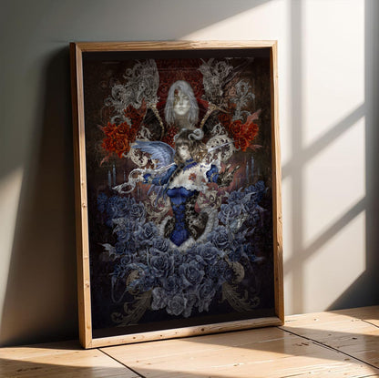 Bloodstained Miriam by Ayami Kojima poster in a modern interior