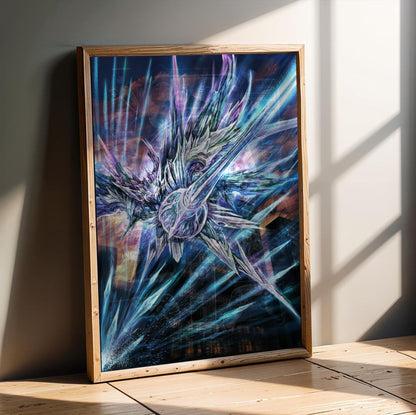 Blue Reflection Netzach poster in a modern interior