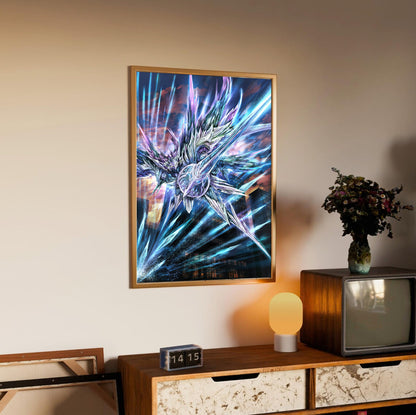 Blue Reflection Netzach poster styled on a gallery wall