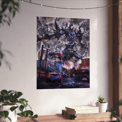 Blue Reflection Yesod poster close-up print detail