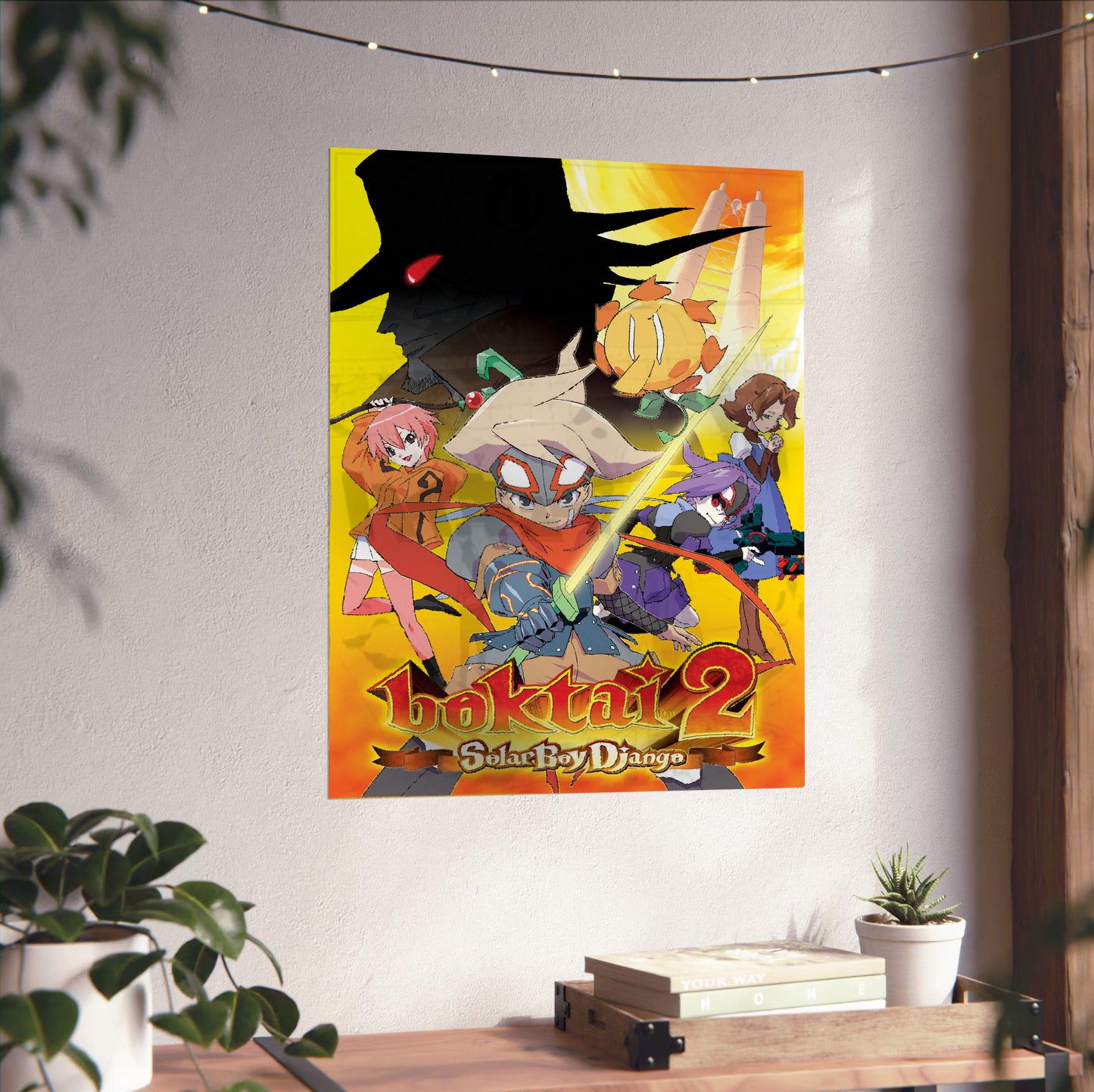 Boktai 2 Solar Boy Django poster close-up print detail