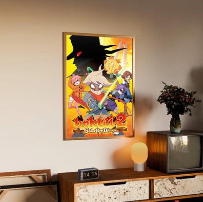 Boktai 2 Solar Boy Django poster styled on a gallery wall