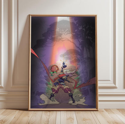 Boktai The Sun Is in Your Hand poster in a framed room setting