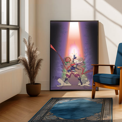 Boktai The Sun Is in Your Hand poster on a living room wall