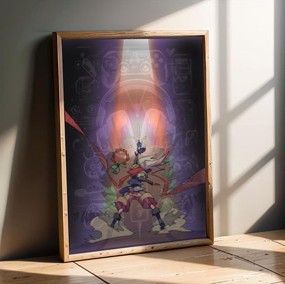 Boktai The Sun Is in Your Hand poster in a modern interior