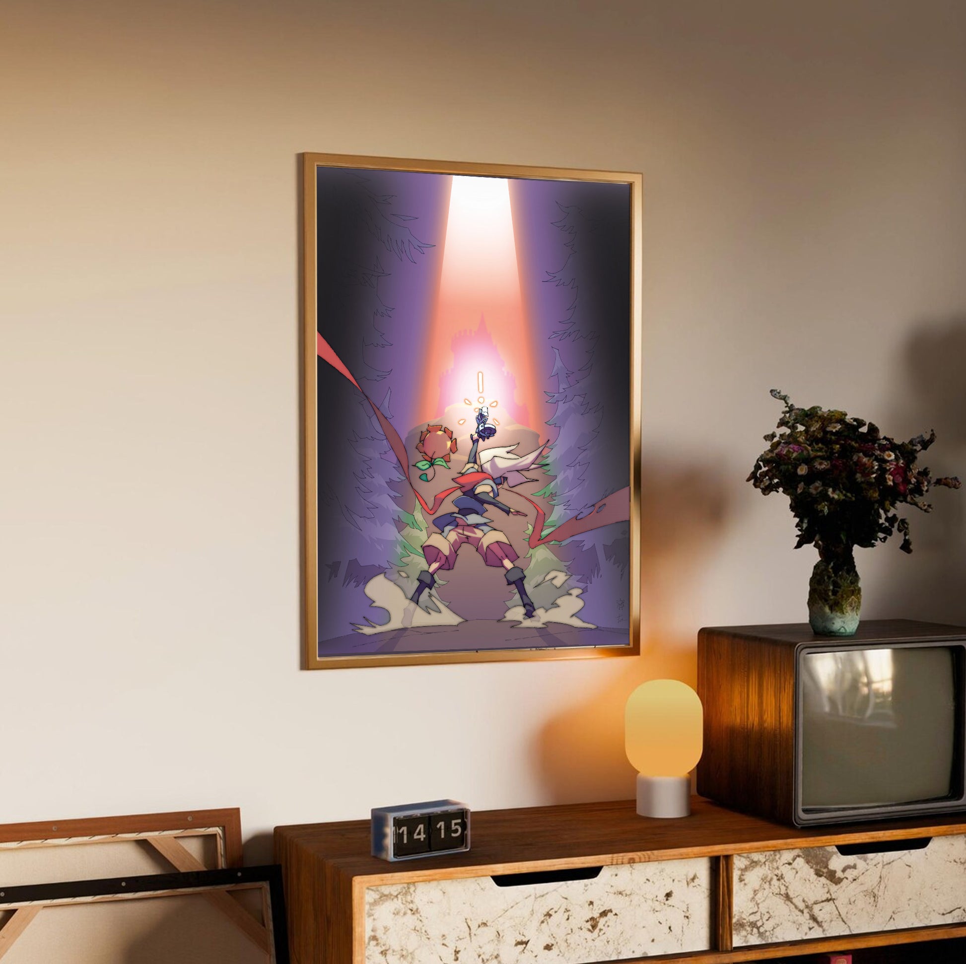 Boktai The Sun Is in Your Hand poster styled on a gallery wall