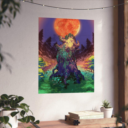 Boktai Solar Tree poster close-up print detail