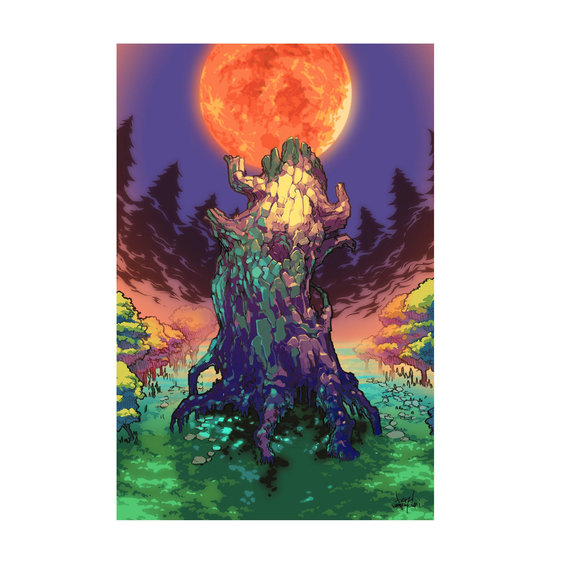 Boktai Solar Tree art poster by Toru Kawakami