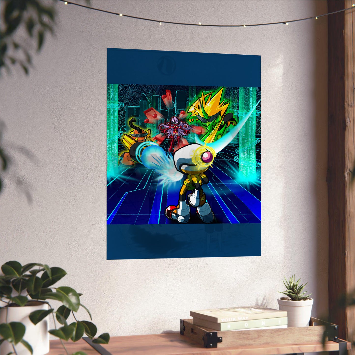 Bomberman 2 artwork poster close-up print detail