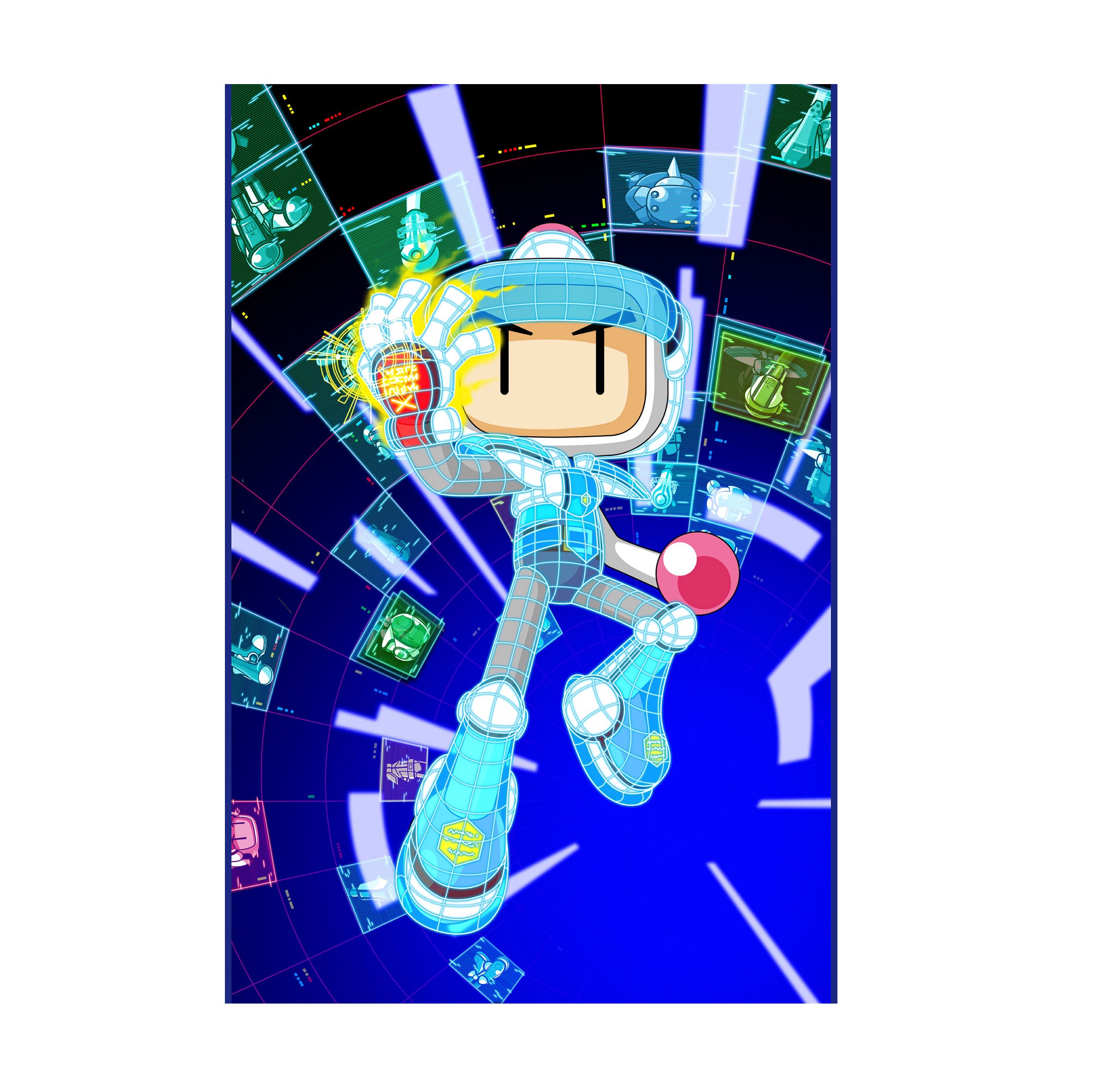 Bomberman 2 cover art poster print