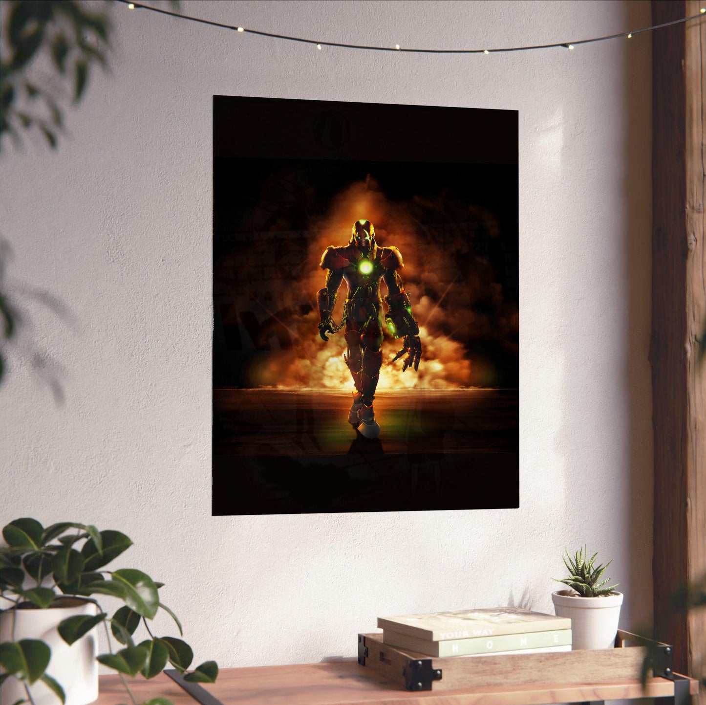 Bomberman Act Zero poster close-up print detail