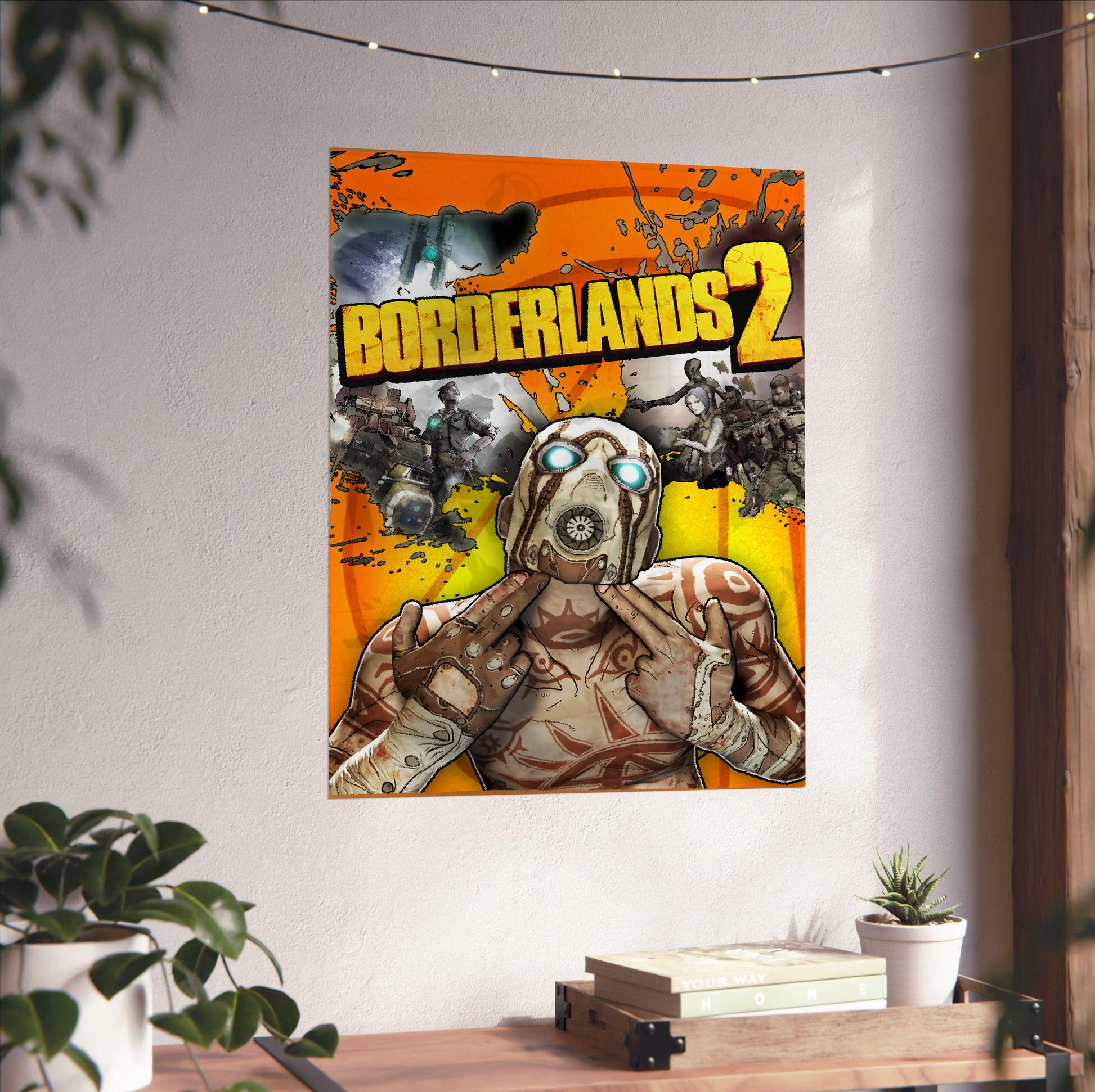 Borderlands 2 cover art poster close-up print detail