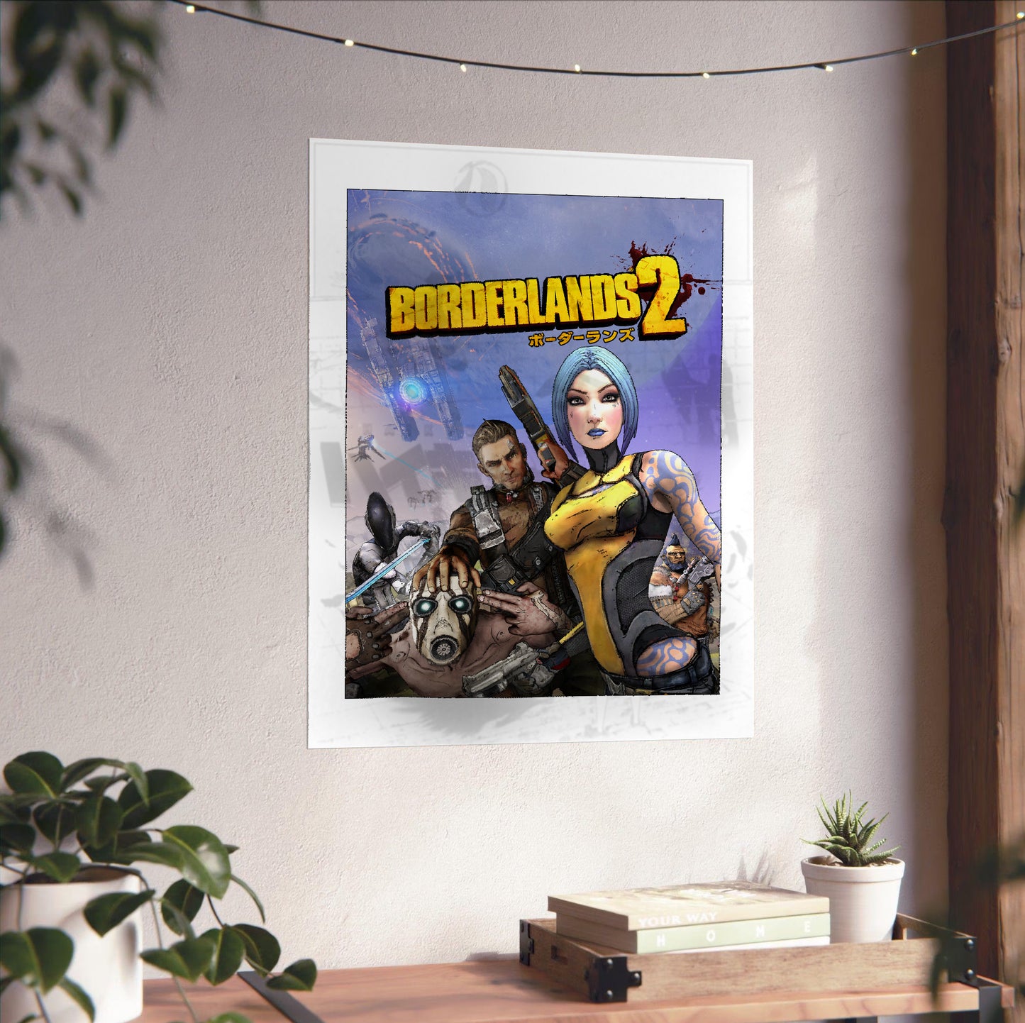 Borderlands 2 key art poster close-up print detail