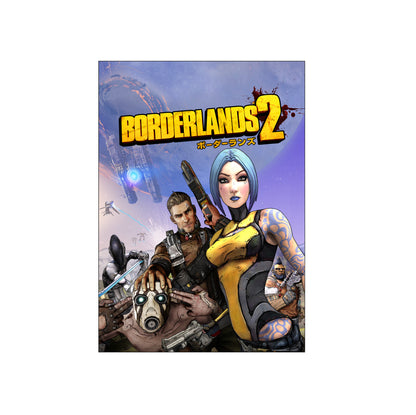 Borderlands 2 key art poster print with logo